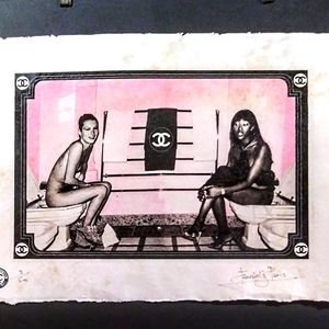 Kate & Naomi, CHANEL, Print by Fairchild Paris